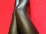 Sexy H&M Leder Optik Leggings Gr. M Wet Look Leggins Schwarz Stretch - Gelsenkirchen