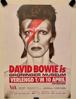 Gesuchtes "David Bowie is" Ausstellungs Plakat Groningen 2016 - Köln