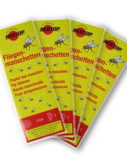Redtop® Klebefalle Fliegenmanschetten 11 x 32cm, Fliegenfänger - Steinmauern