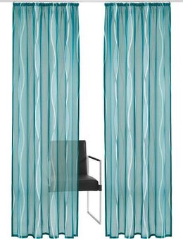 my home Gardine Dimona (2 St), Kräuselband, transparent, Voile, 2er-Set, transparent, Voile, Polyester