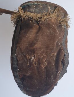 Klingelbeutel, Kollekte, Spendenbeutel, historisch, 1837 - Winsen (Aller)