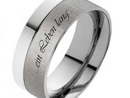 Herrenring Titanring HT084 mit individuell Außengravur - Aholming