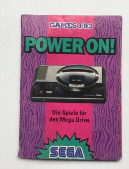 Sega Mega Drive Vintage Werbung Power On! Games 1/93 - Fulda