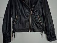 Coole Leder Jacke von Minimum, Größe 38,schwarz - Hamminkeln