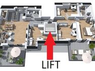 Modernes 5 Zimmer-Penthouse mit ca. 32 m² Dachterrasse und über der Wohnung zusätzlich ca. 81 m² Speicherfläche - Wiesbaden