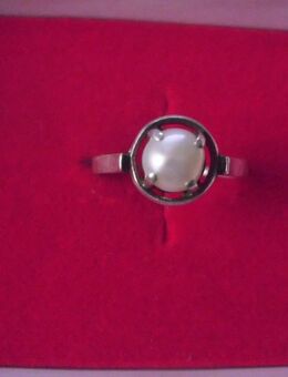 Perlenring Silber Ring Gr. 16 - Saarbrücken
