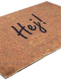 Primaflor-Ideen in Textil Fußmatte Schmutzfangmatte COUNTRY, Hey, rechteckig, Höhe: 7 mm, Schmutzfangmatte, Kokos-Optik, mit Spruch, rutschhemmend, waschbar