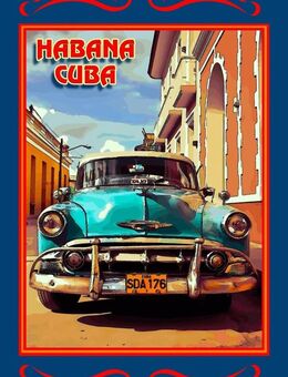 Schönes Blechschild Havanna (Habana) Cuba Karibik 20x30 cm - München