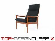 wie neu! Glostrup Illum Wikkelso Danish Teak Sessel Lounge Chair Hochlehner Vintage 60er - Hamminkeln Zentrum