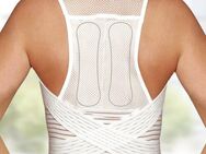 Hydas Geradehalter mit Stützgürtel aus temperaturausgleichendem Material, korrigiert die Körperhaltung, Optimal, um Fehlhaltung auszugleichen. Stützt den Bauch