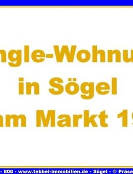 Singlewohnung in Ortskernlage ! Sögel - Sögel