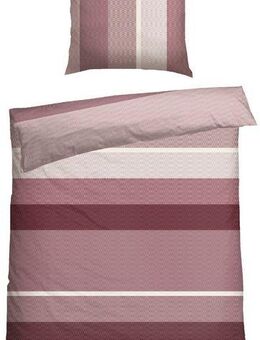 Schiesser Bettwäsche Endy Stripes aus weicher Baumwolle mit großen und kleinen Streifen, Renforcé, 2 teilig, Made in Green
