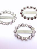 50 Stück Dekoschnallen mit Strass A-Qualität in 75382