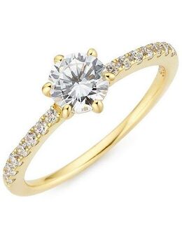Firetti Fingerring Schmuck Geschenk Silber 925 Silberring Verlobungsring, mit Zirkonia (synth)