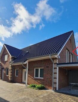 Vermietung: Erstbezug, moderne Obergeschosswohnung mit Balkon und Carport in Westoverledingen - Westoverledingen