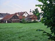 Markt Pöttmes, Grundstück mit Wohnhaus, Nebengebäude und Wiese am Schimmelwiesbach, nur ca. 400 m zum Rathaus - Pöttmes