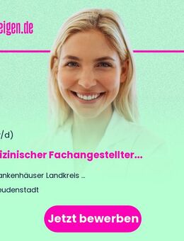 Medizinischer Fachangestellter / Kaufmann im Gesundheitswesen (m/w/d) - Freudenstadt