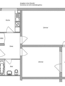 Modernisierte 2 Zimmerwohnung in Rödelheim - Frankfurt (Main)