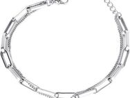 Firetti Armband Schmuck Geschenk Edelstahl Armschmuck Ankerkettengliederung Plättchen