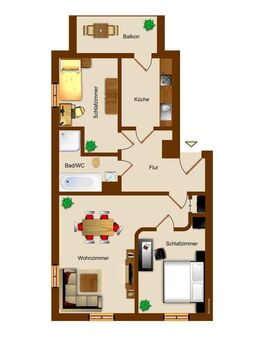 ? Neu! Idyllisches Wohnen in Holzhausen: 3-RW mit Balkon und Einbauküche - Leipzig