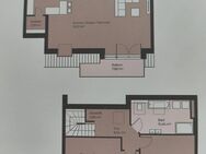 Einzugsbereit! Gemütliche 3 Zi.-Maisonette-Wohn. mit riesigen Wohn-Esszimmer! (WE6) Nur 0,5% Prov.! - Saulheim