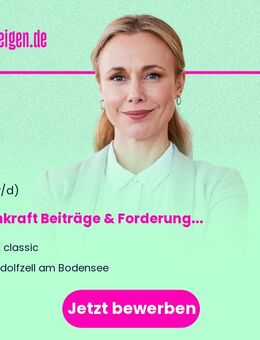 Fachkraft Beiträge & Forderungsmanagement (w/m/d) Vollzeit / Teilzeit - Radolfzell (Bodensee)