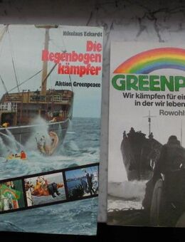 2 Greenpeace-Bücher zus. 3,- Regenbogenkämpfer Umweltschutz 1983 - Flensburg