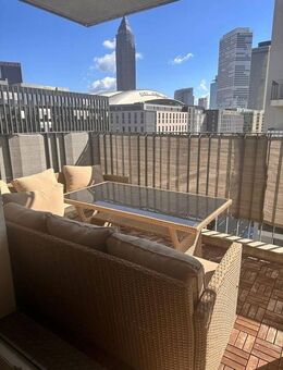 Vollmöblierte 2-Zimmer Wohnung zu vermieten mit Skyline Blick in Gallus - Frankfurt (Main)