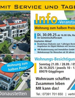2 Zimmer mit Option 3 Zimmer und großem Privatgarten - Ulm