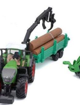 Bburago Spielzeug-Traktor Farmland, FENDT Vario 1050 Geschenk-Set