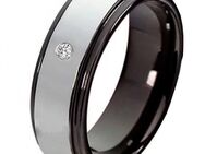 Damenring Wolframring DW103 mit Zirkonia - Aholming
