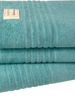 Dyckhoff Handtuch Set Nature, Frottier (Set, 3-St), 3er Set: 2x Handtücher, je 50 x 100 cm & 1x Badetuch 70 x 140 cm