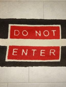 Universalteppich "DO NOT ENTER" zu verkaufen - Walsrode