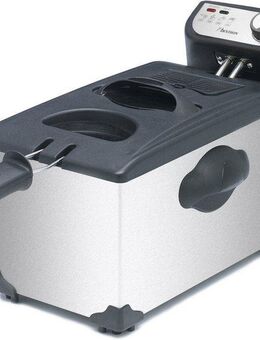 bestron Fritteuse AF351, 2000 W, 1 kg, 3,5 L, Kaltzonentechnologie, spülmaschinengeeignet