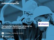 Technischer Redakteur (d/m/w) im Maschinen und Anlagenbau - Mindelheim