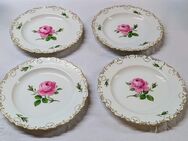 Original Meissen Porzellan 4 Dessertteller Kuchenteller Wildrose Rose - Mendig