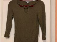 Amisu Rippenstrick Langarmshirt in Khaki - München Neuhausen-Nymphenburg