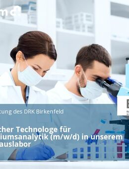 Medizinischer Technologe für Laboratoriumsanalytik (m/w/d) in unserem Krankenhauslabor - Birkenfeld (Rheinland-Pfalz)