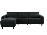 Home affaire Ecksofa SKAANE Struktur, L-Form, 274 cm, manuelle u. elektrische Funktion, rundes Design, Kopfteilverstellung, Federkernpolsterung