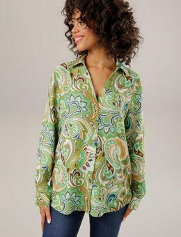 Aniston CASUAL Hemdbluse graphische Paisley-Muster - jedes Teil ein Unikat