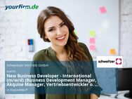 New Business Developer - International (m/w/d) (Business Development Manager, Akquise Manager, Vertriebsentwickler o. ä.) - Düsseldorf