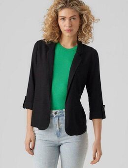 Vero Moda Kurzblazer VMJESMILO 3/4 LOOSE BLAZER WVN NOOS mit Leinen