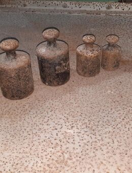 Alte Dezimalwaage mit Gewichte - Petershagen