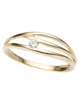 Firetti Goldring Schmuck Geschenk Gold 333 Damenring Goldring, mit Zirkonia (synth)