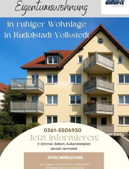 antaris Immobilien GmbH ** Eigentumswohnung mit attraktiver Raumaufteilung ** - Rudolstadt