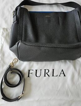 FURLA Handtasche_Blau/Grau_Echtleder - Hamburg