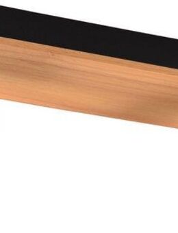 TRIO Leuchten Deckenstrahler ARUNI, Spot 2-flammig Wandspot Deckenspot exkl 2x GU10 max 10W, Leuchtmittel wechselbar, warmweiß - kaltweiß, Deckenstrahler mit Materialmix Holz / Metall für Küche Flur Wohnzimmer