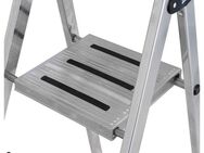 KRAUSE Stehleiter Safety, Aluminium, 1x5 Stufen, Arbeitshöhe ca. 305 cm