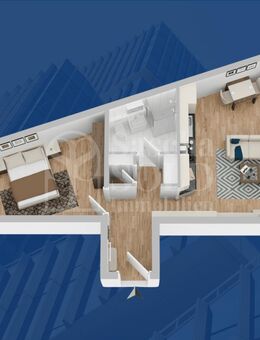 Zentral in Saarbrücken-Dudweiler: Vermietete, renovierte 2-ZKB-Wohnung mit Stellplatz - Saarbrücken