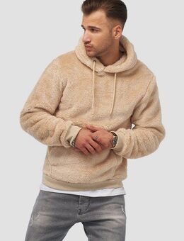 behype Kapuzensweatshirt HOOD aus weichem Teddyfleece